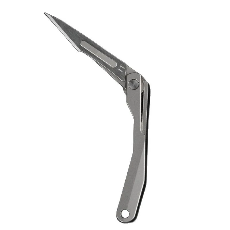 

Titanium Alloy Folding Mini Knife Portable Detachable Blade EDC Pocket Knife Keychain Unboxing Letter Operner Survival Tools