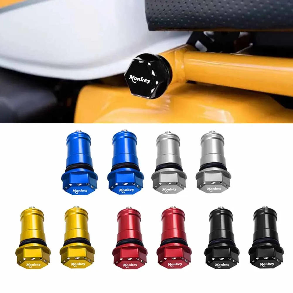 For Motorcycle CNC Hex Seat Bolts Hooks Seat Screw Cap Seat Screws Frame Decorative Cap Monkey 125 MONKEY125 Z125 z125 2018-2023