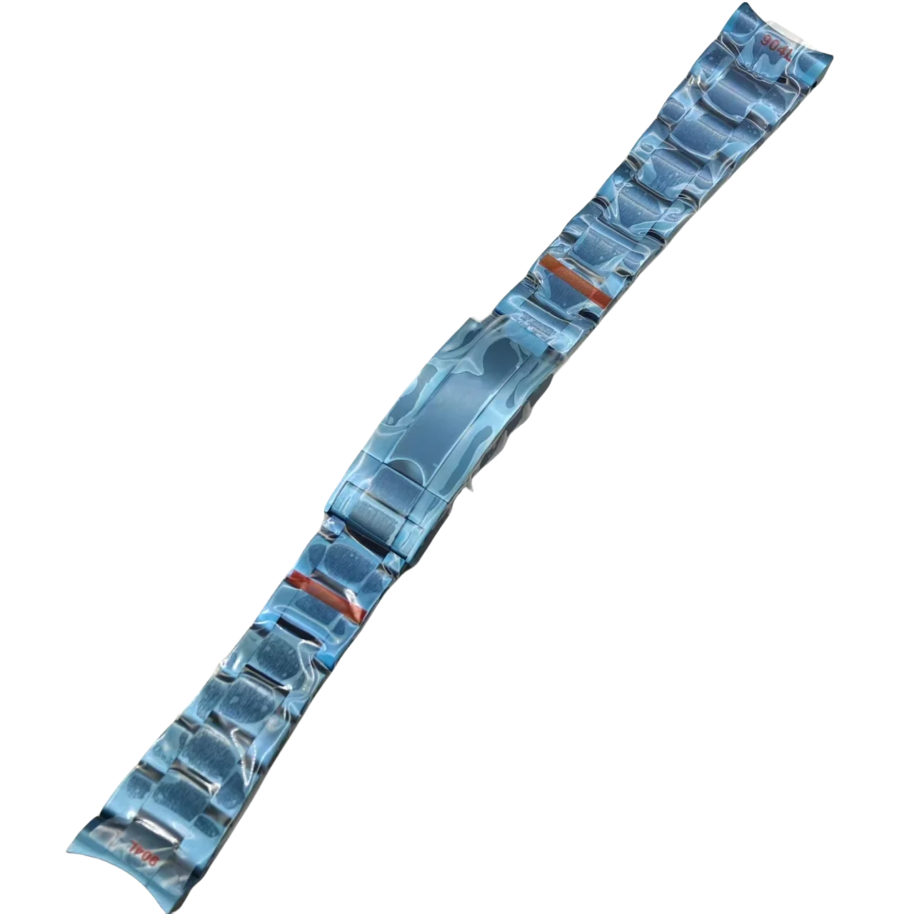 Bliger-青いステンレス鋼のブレスレット,折りたたみ式バックル,36mm, 39mm, 40mm,904lに適しています