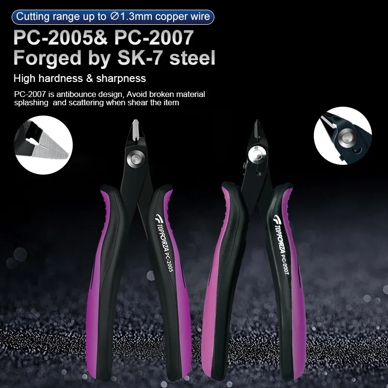 Precision Diagonal Pliers SK-5 Steel Electrical Wire Cutters Cable Flush Cutters Electronic Repair Cutting Nippers Side Snips