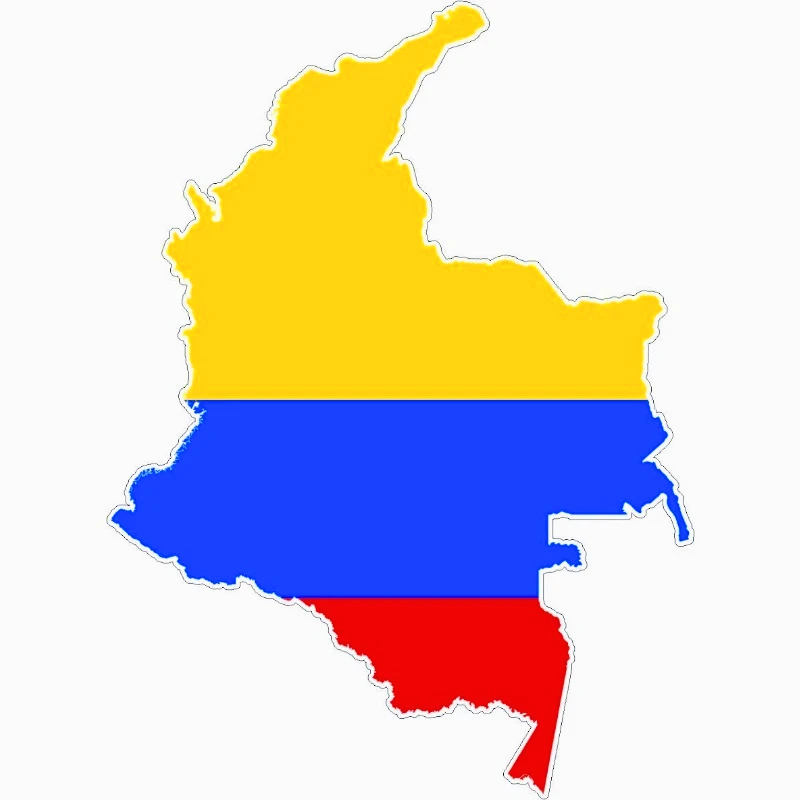 

Car decoration stickers FOR Vinyl Car Sticker Adhesive Colombian Flag Colombia 20CM PVCKK