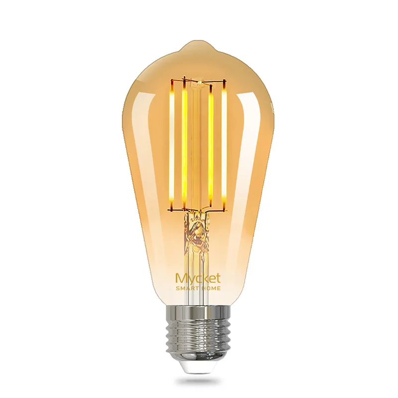 

New Year Big Promotion for 220V ST64 Edison Light Bulb E27 Filament Vintage Lamp Retro with Warm White Indoor Decoration