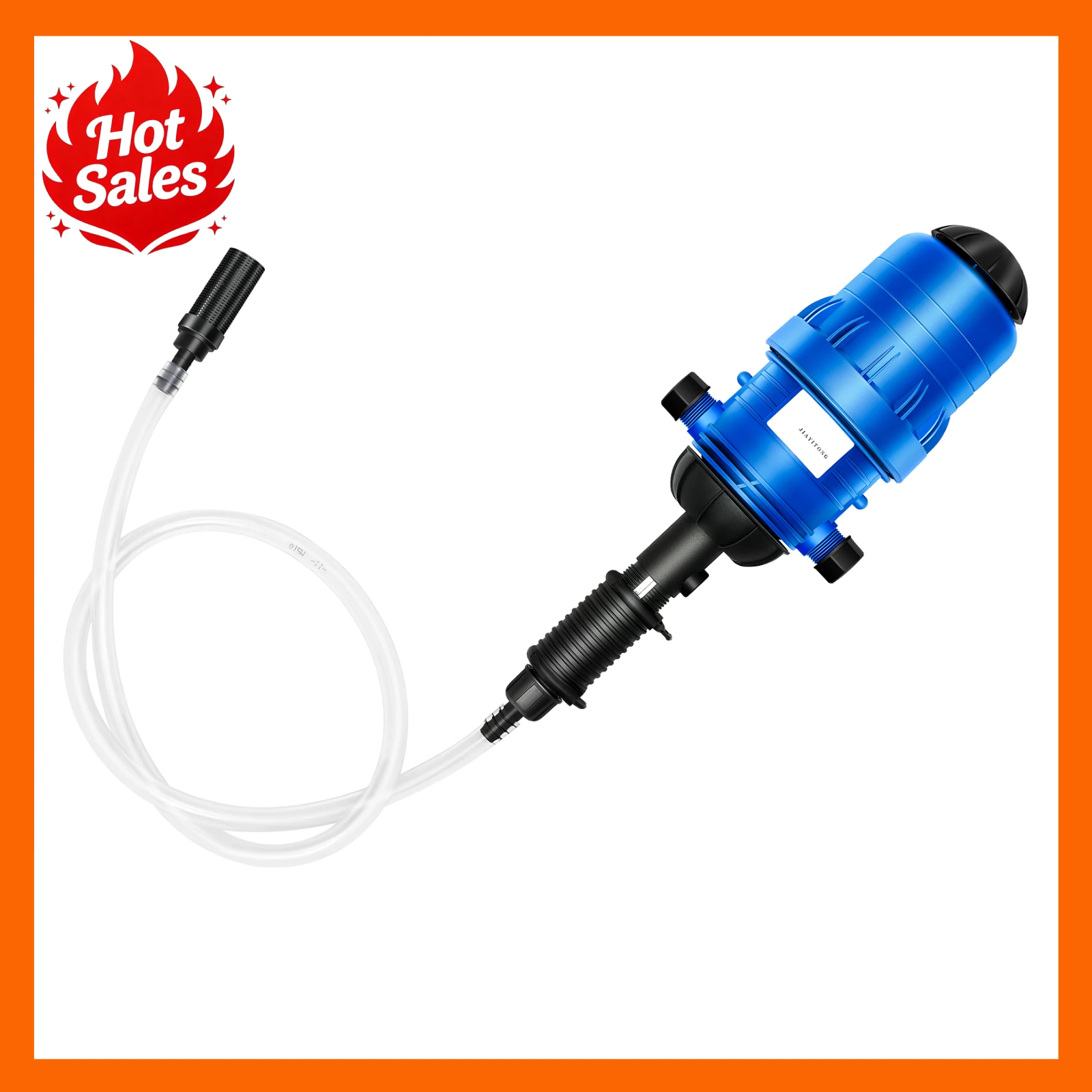 Bymaocar Fertilizer Injector Automatic Irrigation Equipment Blue Hydraulic Proportioner 0.4%-4% Ratio Drip Irrigation Dosing Pump 5.28-660.43 GPH 2.84-42.67 PSI Water Driven Engineering Plastic Durable for Garden Farm