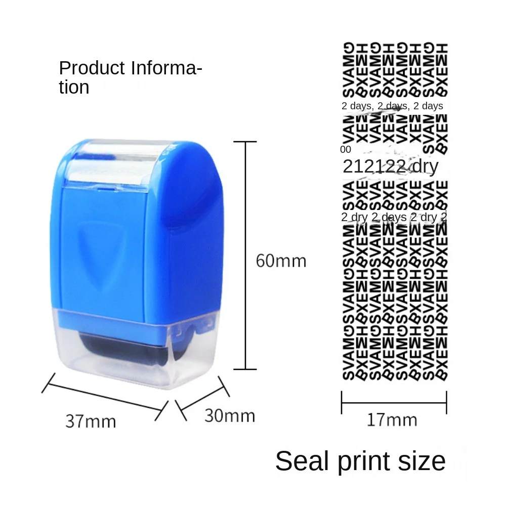 Sigillo manuale Roller Stamp Plastic Roller Stamp Privacy Guard Roller Stamp Security Privacy Cover Eliminator Seal Stamp