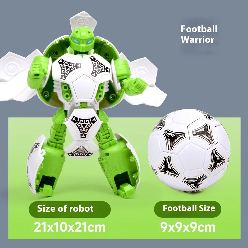 2025 Esplosioni Basket Trasformato Robot Calcio Trasformato Guerriero Rugby per Bambini Polizia Toy Boy Modello