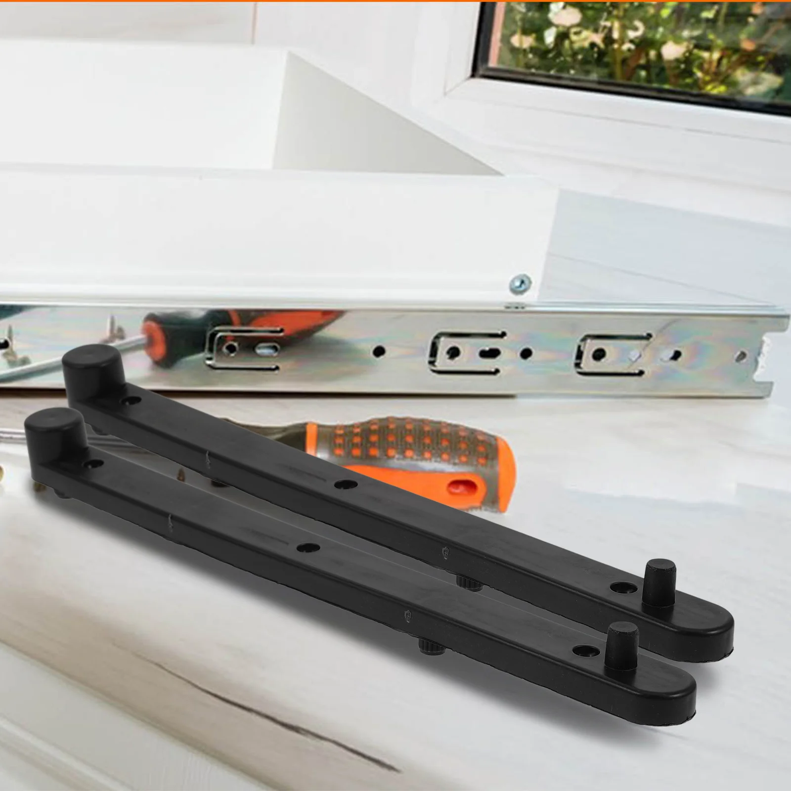 

1pc Upward Flip Door Track Plastic Guide Rails For Cabinet Lid Organizer Side Mounted Drawer Slide Rail Hidden Cabinet Hinges