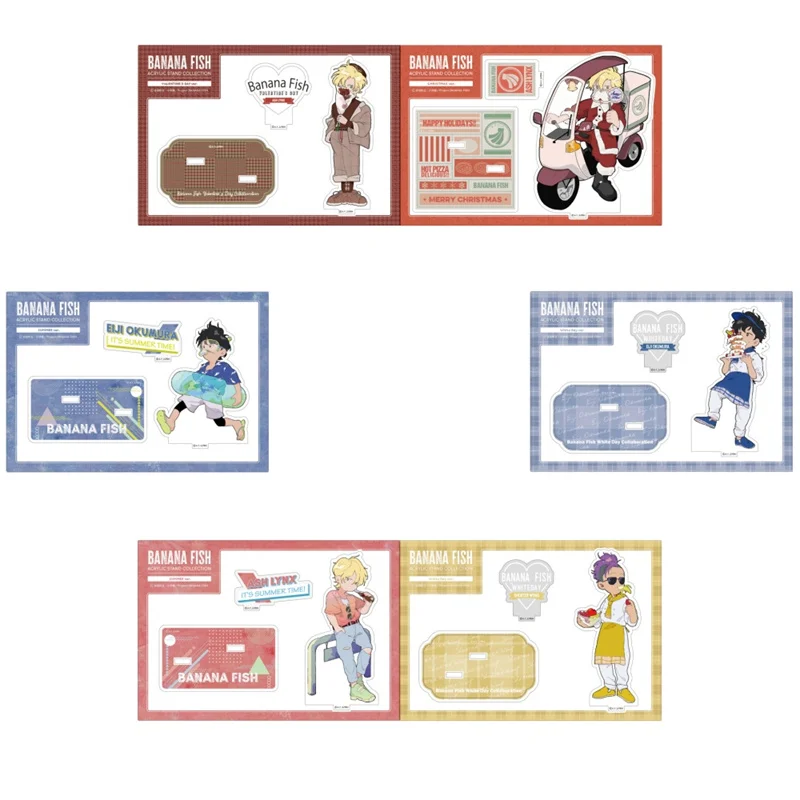 

Hot Anime BANANA FISH Acrylic Sign mini Stand figure Stand Plate Cosplay Prop Decor Cartoons present Firend Christmas Gifts 10cm