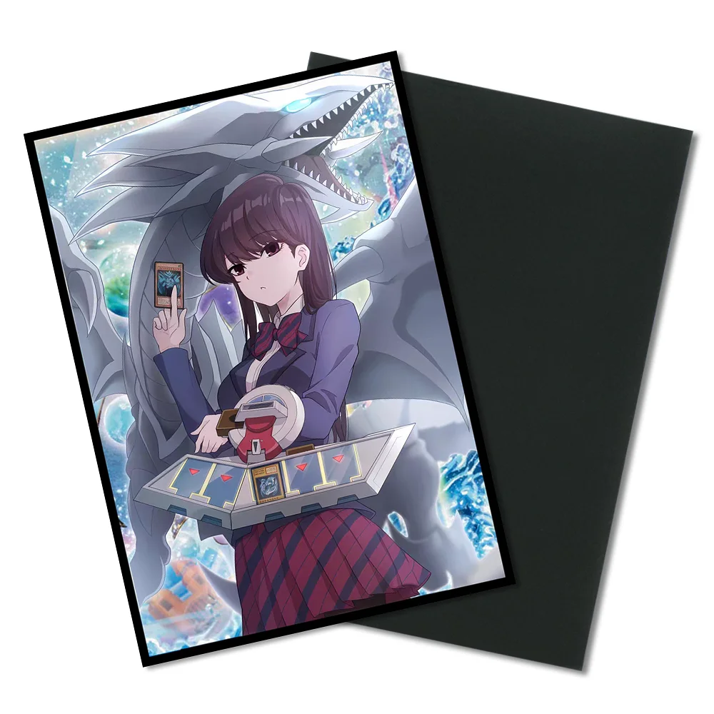 50PCS 63x90mm Shoko Komi Themed Holo Anime Card Sleeves Japanese Size Card Sleeves YGO Deck Protector Sleeves for YGO/Mini Photo view 3