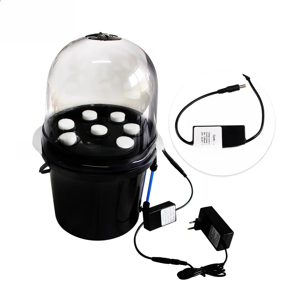 

Soilless Cultivation Planting Box, 8-Hole 5L Mist Cultivation Seedling Bucket