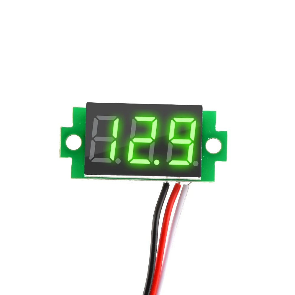 0.36 inch 3-wire DC 0~99.9V Digital Voltmeter Ammeter Auto Car Motorcycle Mobile Power Voltage Tester Detector High Accuracy