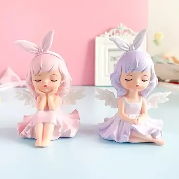 家居派對裝飾蛋糕裝飾女孩生日禮物烘焙甜點插件天使兒童城堡配件家居裝飾 8 最佳銷售 天使裝飾 - №2