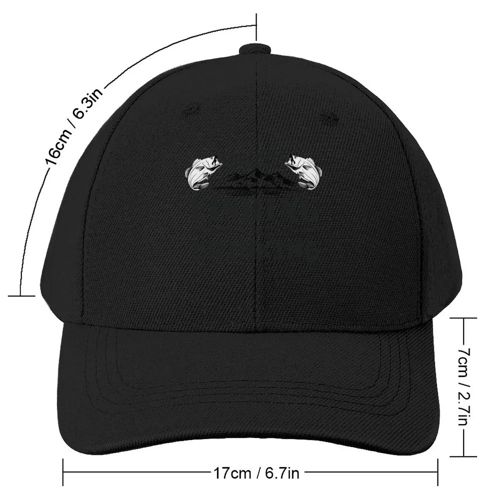 Weekend forecast fishing with a chance of drinkingCap Baseball Cap Wild Ball Hat designer cap For Women Men's