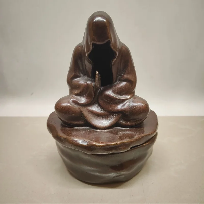 Antique Bronze Zen-Inspired Incense Burner for Home Fragrance Decoration and Craft