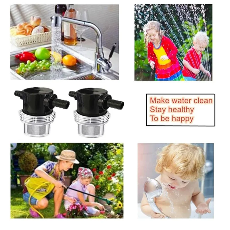 BAAJ-1/2インチウォーターポンプストレーナー、3/8インチホースバーブインラインストレーナー用、ウォーターポンプ用12V直流80 PSI RVキャンピングカー用