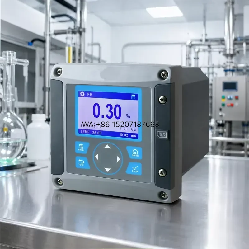 Wmwmnu Online Acid Base Analyzer Continuous Acid Alkali Concentration Meter Industrial Chemical Liquid Concentration