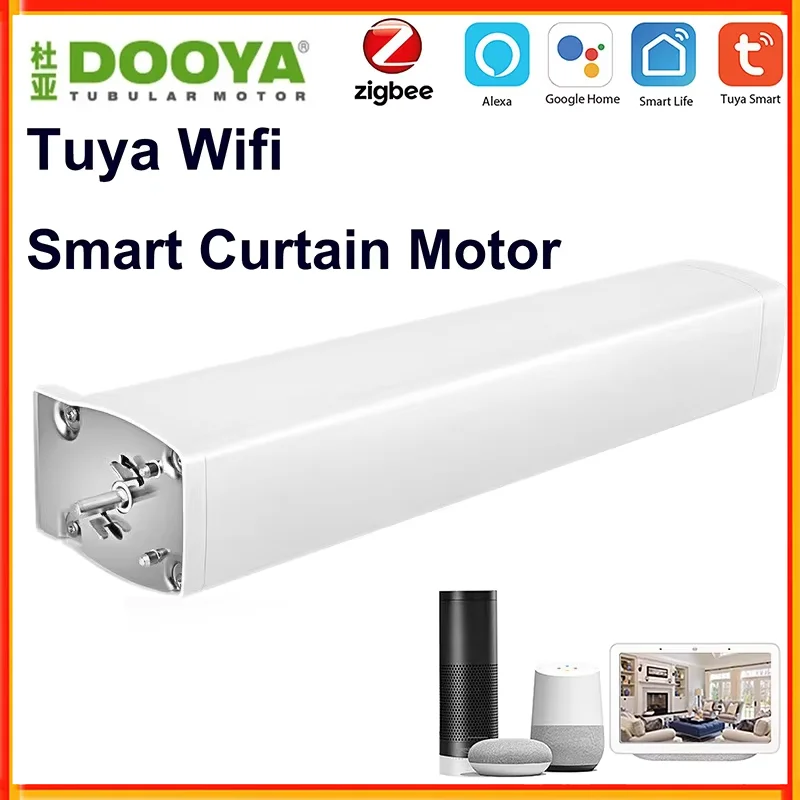 

Dooya Tuya WIFI умный мотор для штор T12 интеллектуальный электрический мотор для штор с дистанционным управлением поддержка Alexa Google Assistant