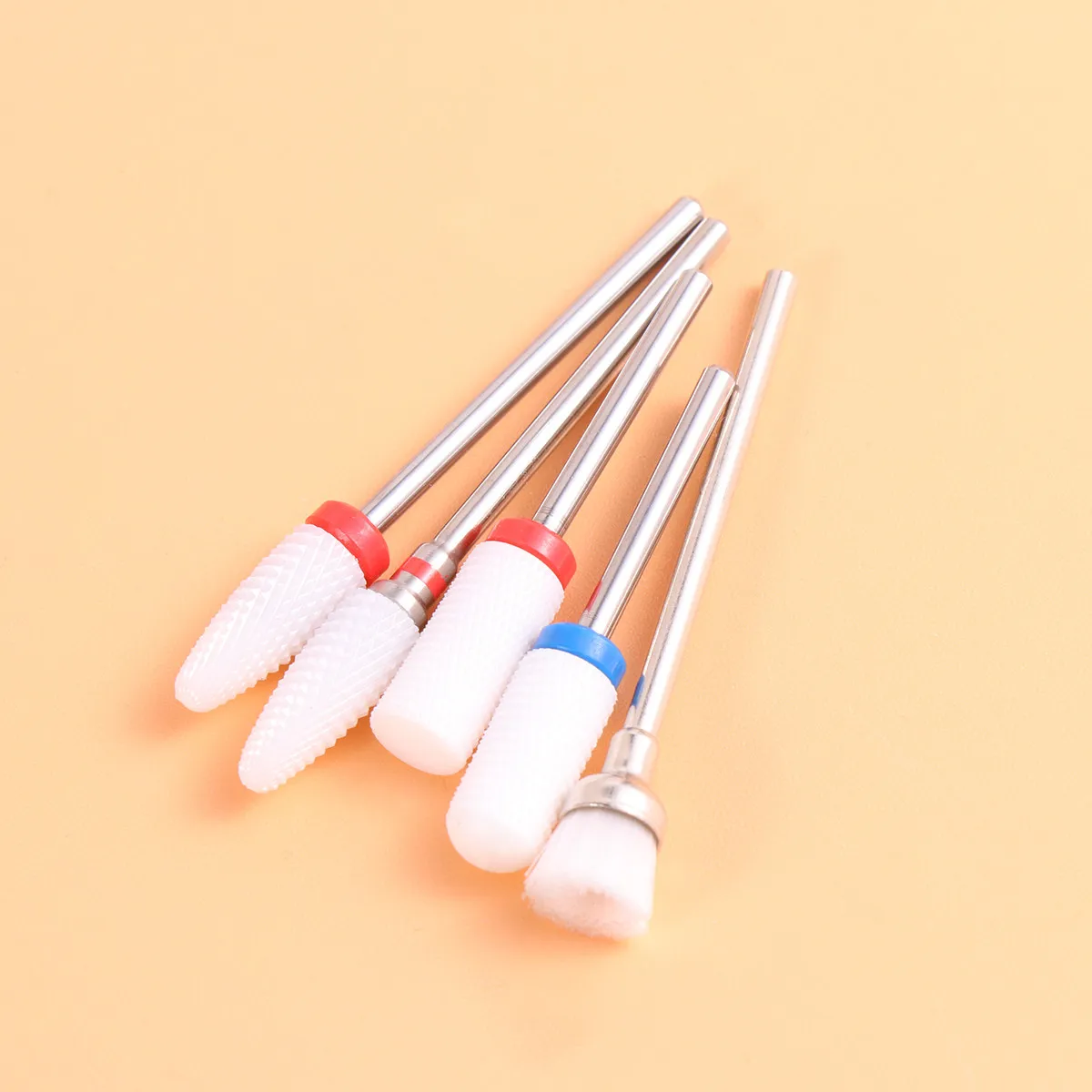 

7Pcs Nail Grinding Bits Set Premium Quality Manicure Drill Accessories for Nail Art Sculpting Cuticle Care Portable Organizer