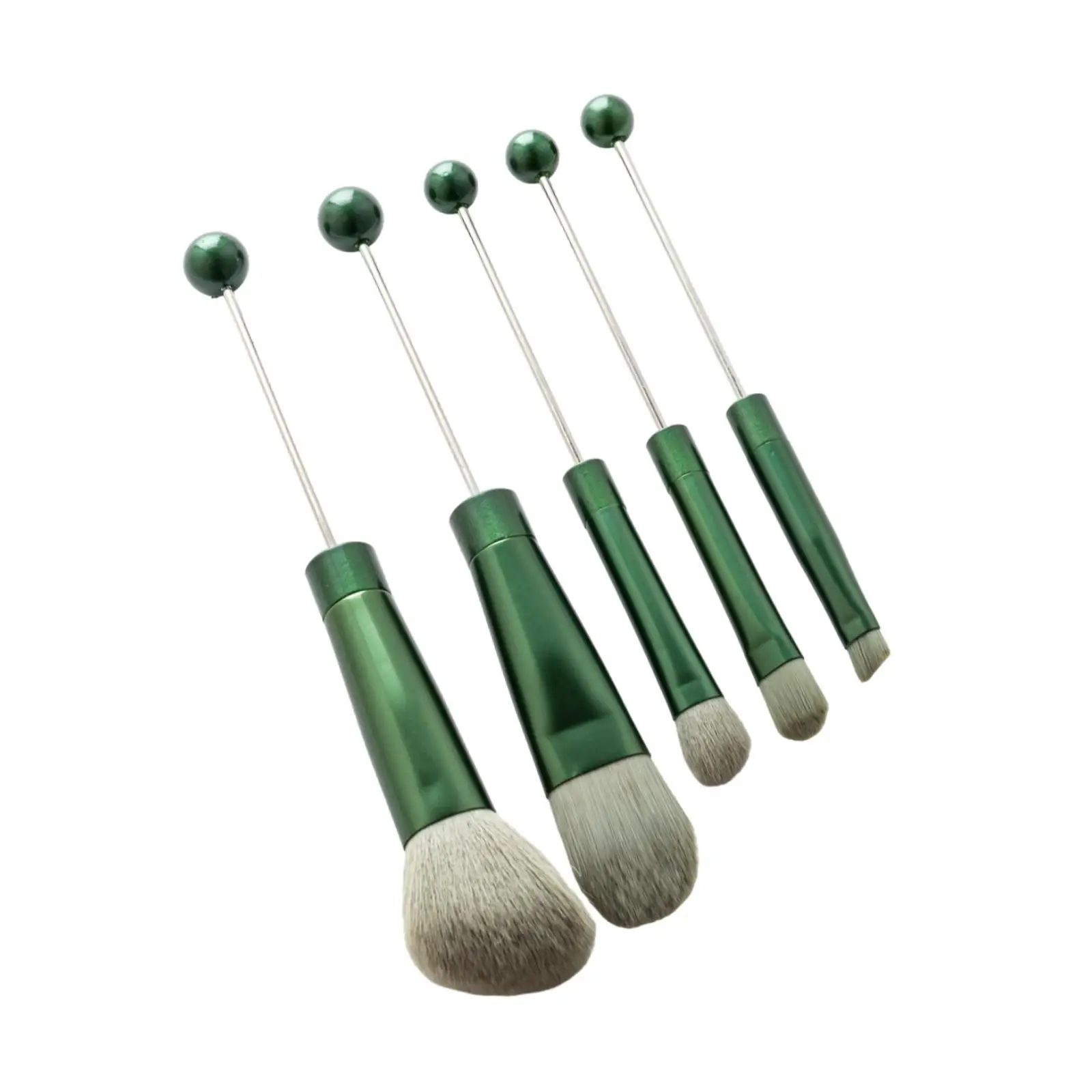 5 Pieces Eye Makeup Brush Set Multi Functional Metal Handle Blending Face Powder Make up Brush Tool Kits for Lady Bestie Sister