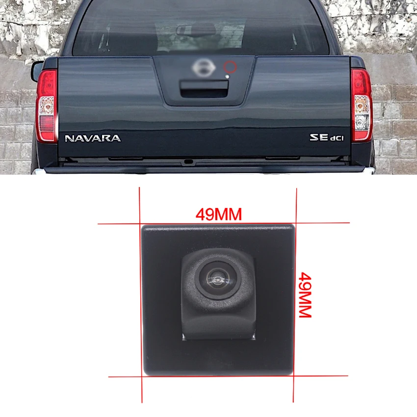 rear view camera For Nissan Navara Frontier Double Cab 2005~2015 Night Vision Waterproof high quality RCA Reverse camera