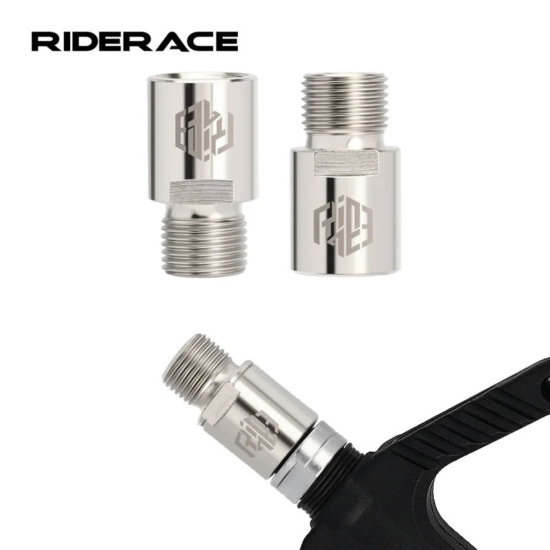 RIDERACE Bicycle Pedal Extenders Bolt 20MM Fit 9/16 inch Threaded For MTB BMX Road Bike Pedals Extender Extended Pedal Spacer