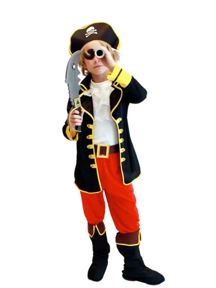 زي أداء جديد للهالوين، زي القرصان جاك الكاريبي، ملابس أداء للأطفال، أزياء مسرحية عرقية للنساء