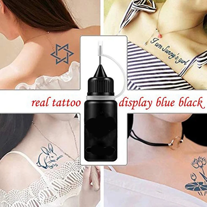 2X Temporary Tattoo Ink Long Lasting Organic Jagua Fruit Gel/Ink No Chemicals No Alcohol 10Ml Tattoo Stickers F11