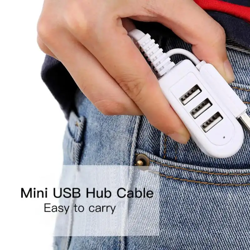 3 Port Usb Hub Usb 3 Splitter For Data Charging Usb Charger Hub Laptop Pc Computer Accessories Usb Cable Extend Adapter