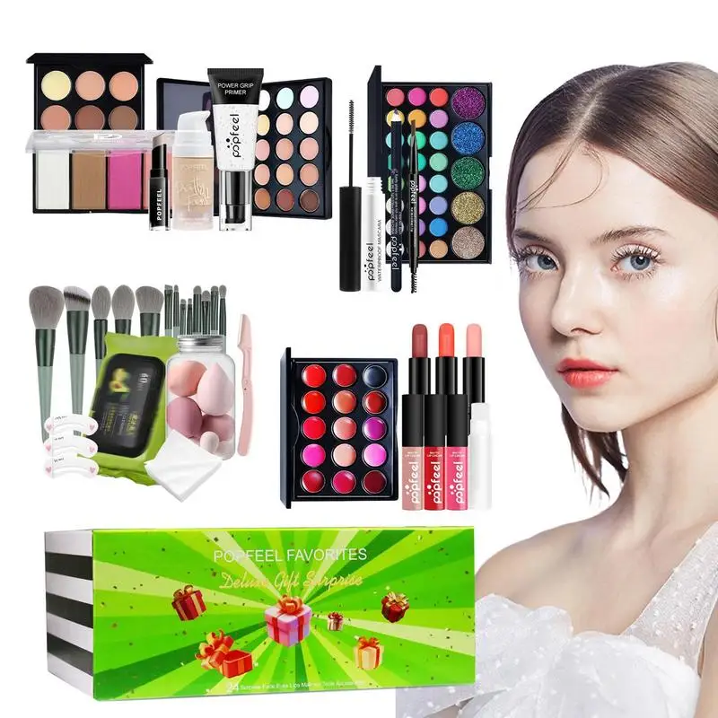 Professionele Make-Up Set Alles In Één Make-Up Kit Voor Vrouwen Volledige Kit Set Alles In Een Make-Up Sets Inclusief Wenkbrauw Lippenstift Eyeliner