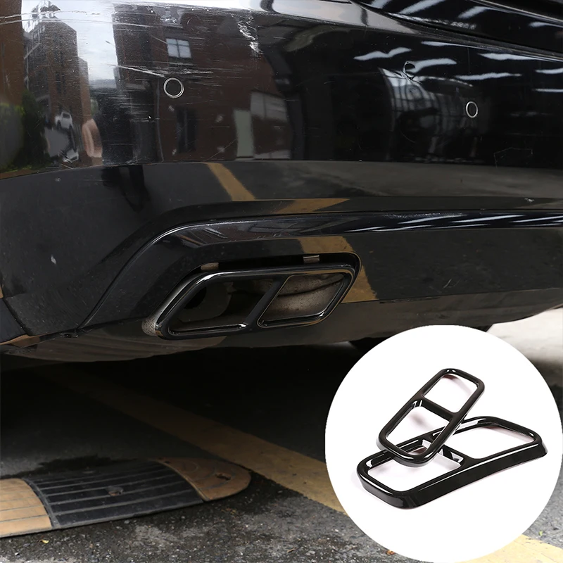 Car Rear Exhaust Muffler Tip Cover Stainless Steel Tail Pipe Cover For Mercedes Benz GL S R Class X166 W221 W222 W251 2010-2017