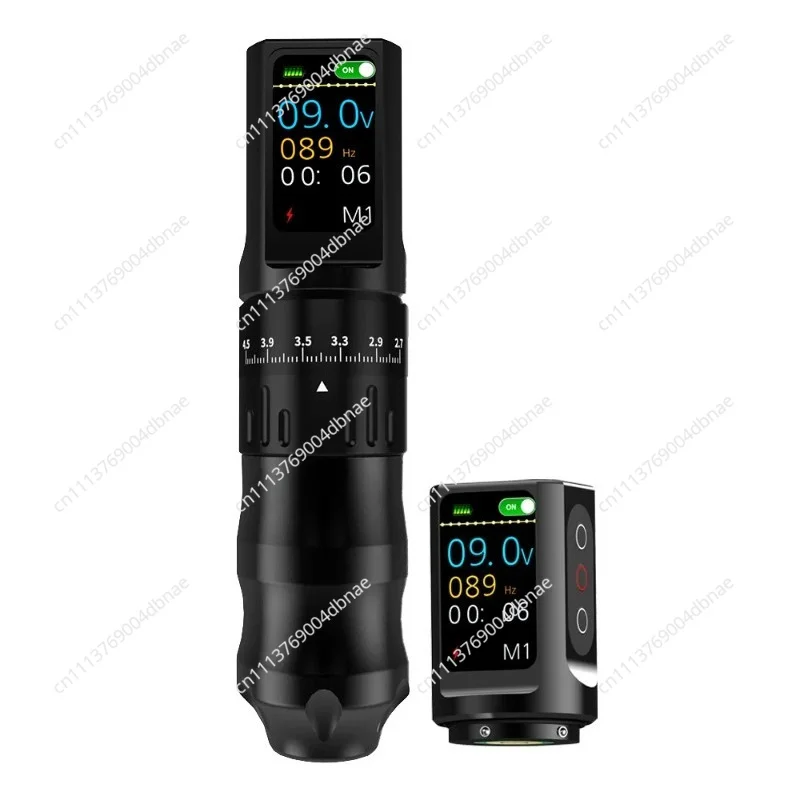 Cross-border H color screen battery tattoo machine, wireless power supply,adjustable stroke,charging tattoo pen,tattoo equipment