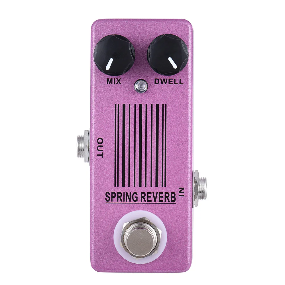 Mini Guitar Effect Pedal MP-51, SPRING REVERB Metal Electric Guitar Effect Processor