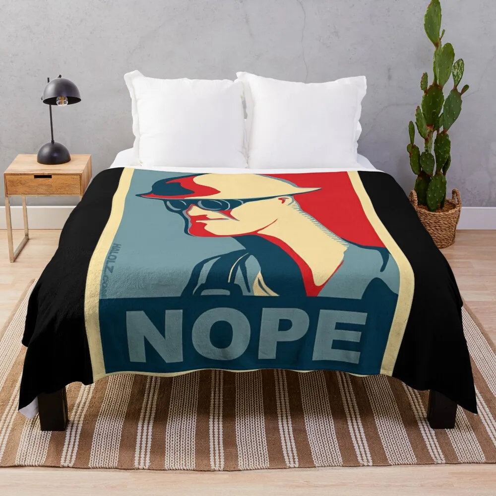 Team Fortress 2 - Engineer Nope Throw Blanket Fluffy Shaggy cosplay anime Weighted Blankets