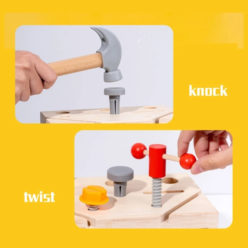 Kids Repair Toy Screw Nut Toy for Hand-Eye Coordination Development Toy