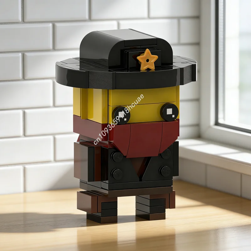 

123pcs MOC Cowboy Bandit BrickHeadz Model Building Blocks Construction Christmas Gifts Toys Creative Education Idea Kids Brick