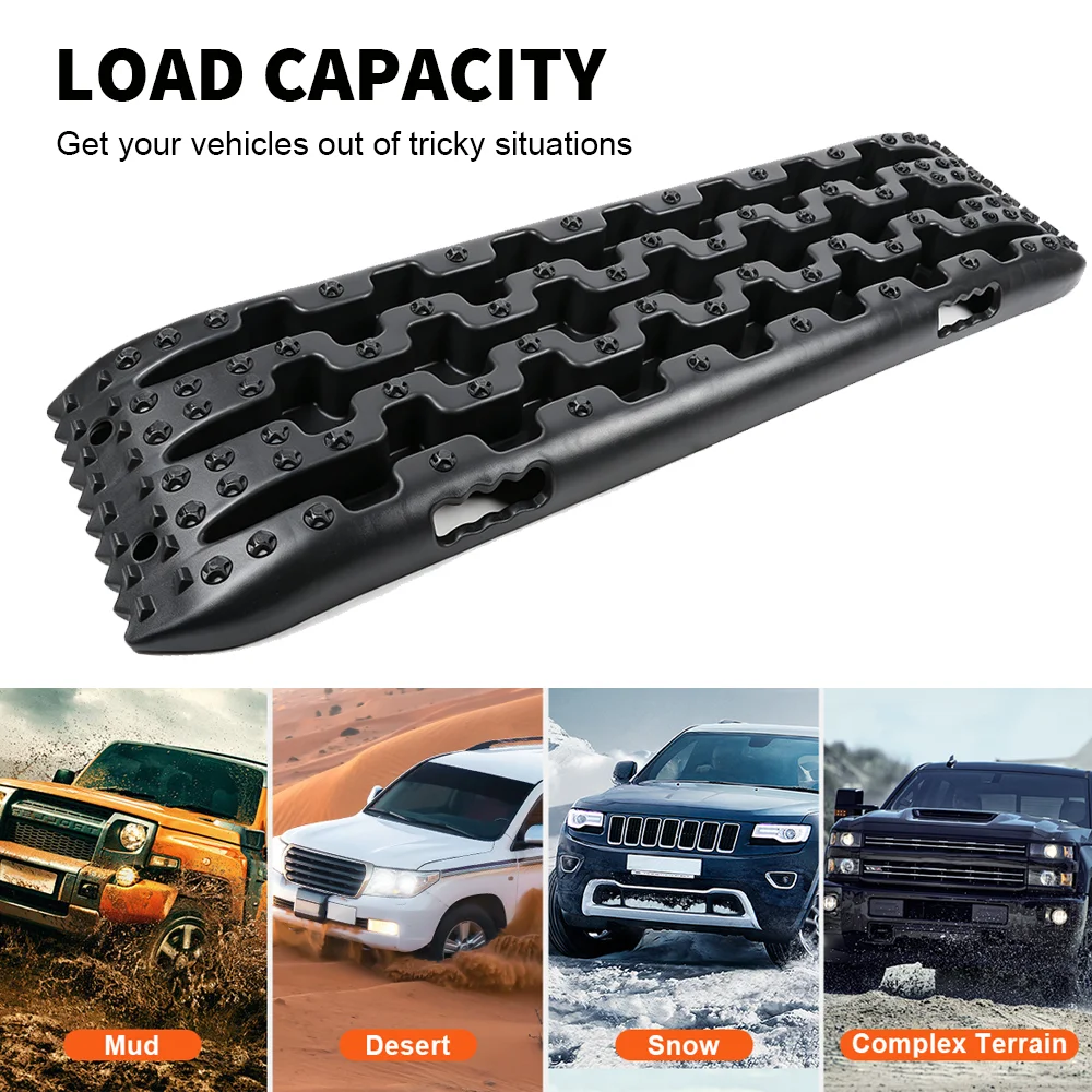 Traktionsbrett, 2 Stück Schnee-Offroad-Traktionshilfen, Reifenleiter für Schlamm, Sandplatten für Wohnmobile, Fahrzeuge – Detail 5