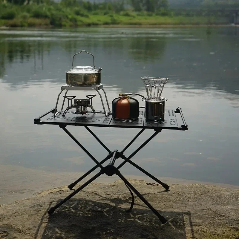 Ultralight Aluminum Folding Camping Table Portable IGT Tactical Desk for Hiking Cycling Outdoor Picnic Backpacking Travel