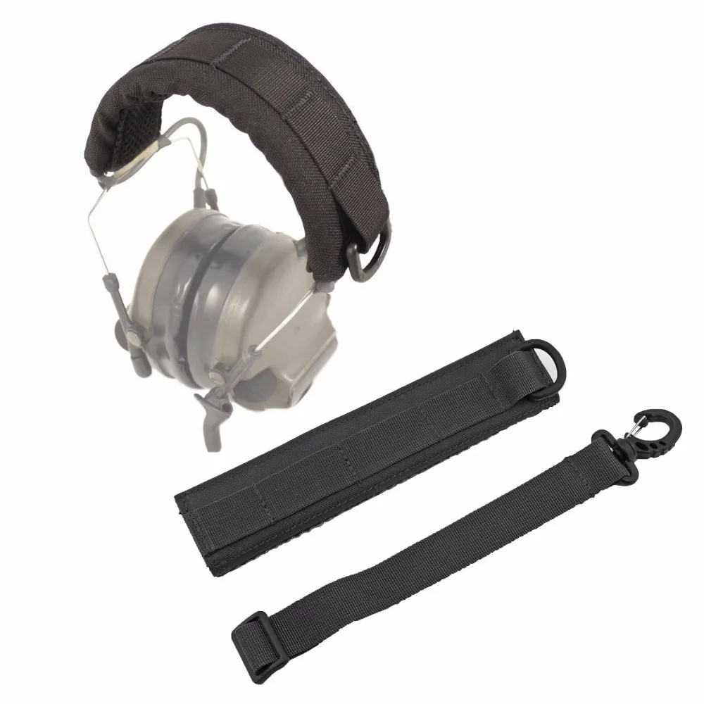 Outdoor Modular Headset Cover Protection Molle Headband Tactical Earmuffs Microphone Headphone Cover