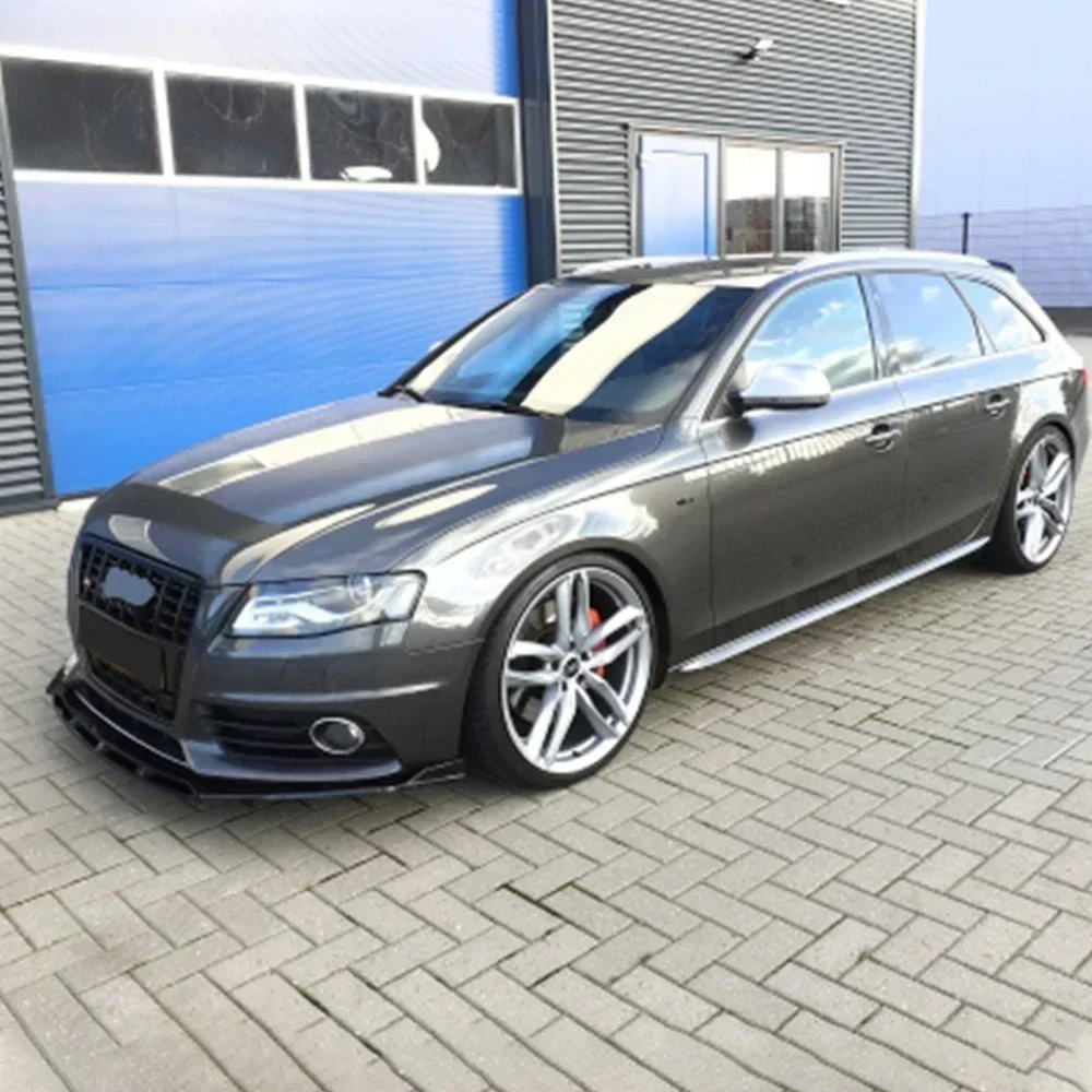 For Audi A4 S4 A6 S6 Wagon Awant B6 B7 B8 Universal Front Lip Bumper Universal Spoiler Splitter Diffuser Bodykit Accessories