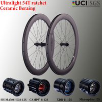 CSC UCI 1280g Ultralight 700C Gravel bicycle Carbon Wheels Center Lock Disc brake 54T Ratchet clicnher tubeless for Racing bike