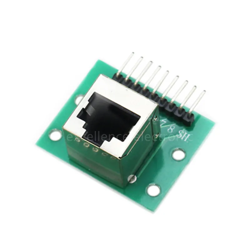 Плата адаптера RJ45/XH2.54, 1 шт., Модульный адаптер для Ethernet, сетевой интерфейс, коммутационная плата, контактный разъем
