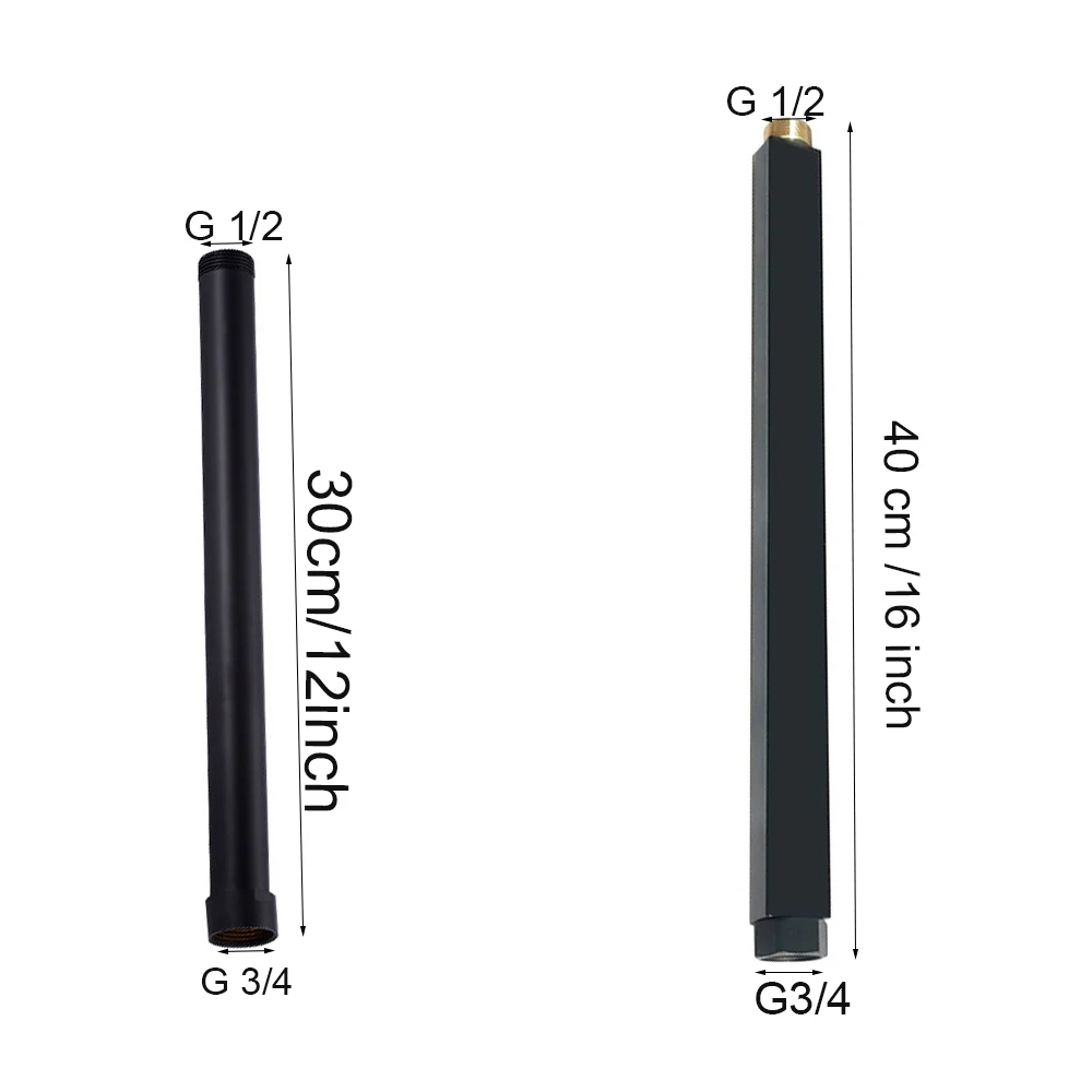 40 Cm Shower Faucet Extended Tube Brass Material For Bathroom Tap  G1/2 The Connector Is Suitable For Our Shop Shower Mixer