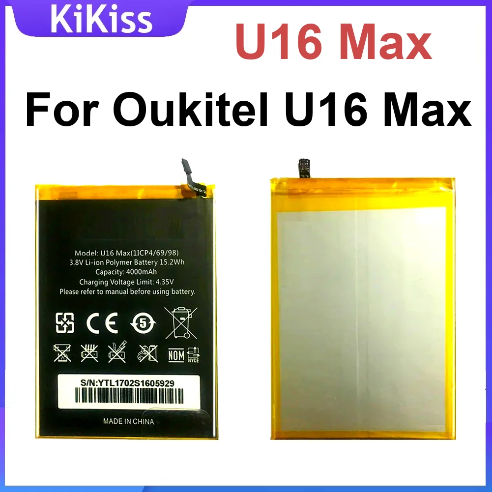 

4000Mah U16 Max Mobile Phone Battery For Oukitel High-Capacity Premium