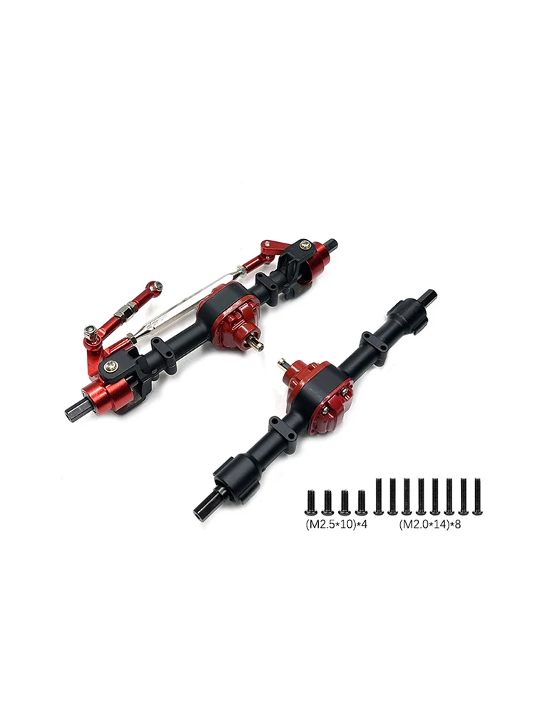 For MN78 MN82 Metal Front And Rear Axle With 3mm To 4mm Shaft Sleeve 1/12 RC Car Upgrade Parts Accessor
