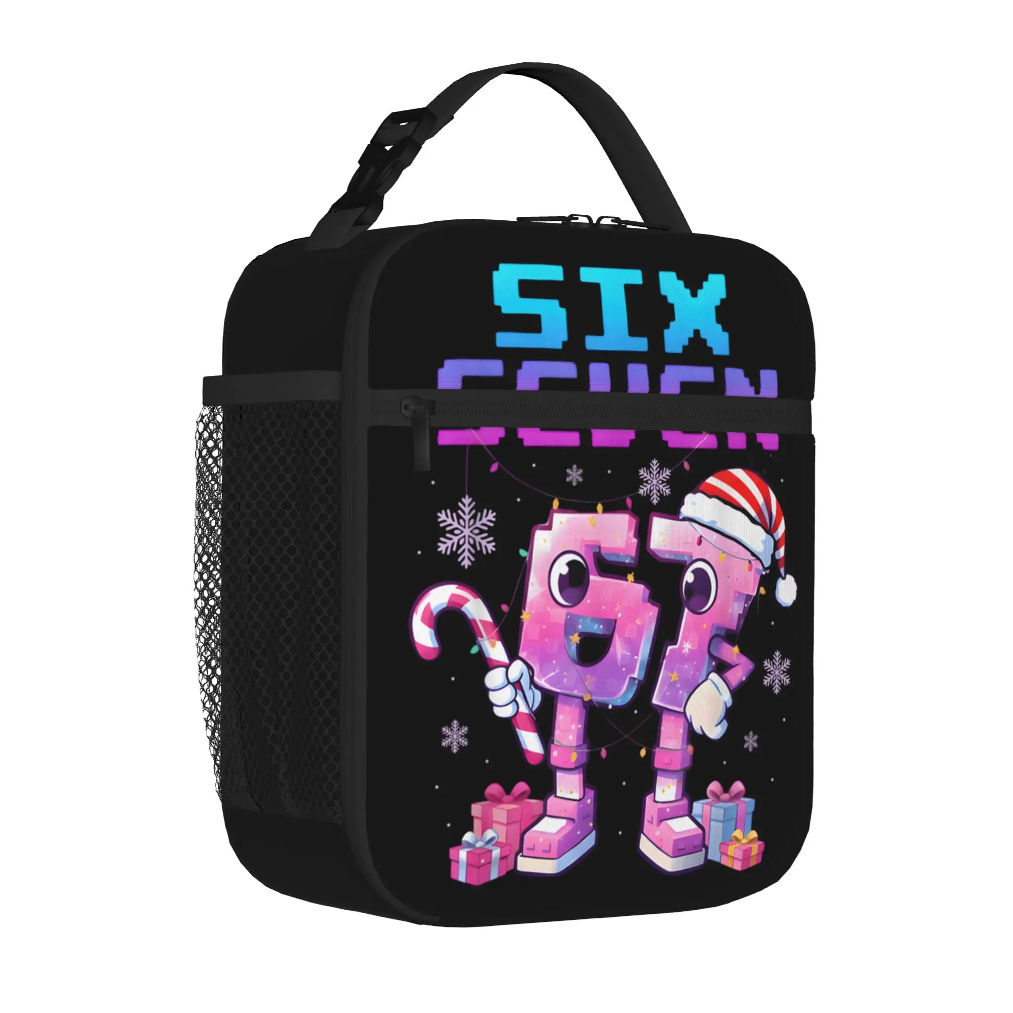 Funny Meme 67 Six Seven Thermal Insulated Lunch Bag for Travel  Portable Food Bag Cooler Thermal Lunch Box