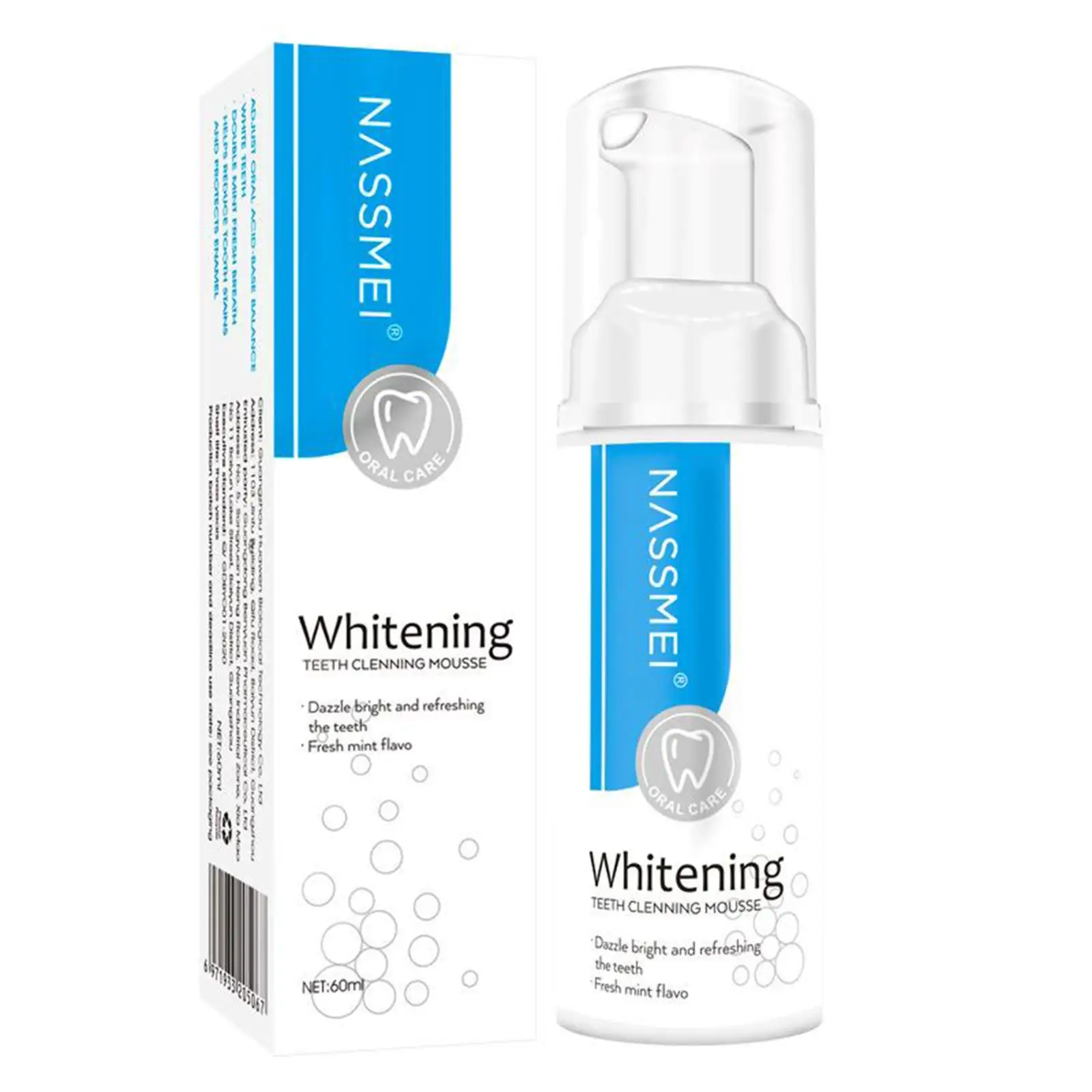 Instantclean Baking Soda Foam Toothpaste Whitening Stain Remover Dental Whitening Material for Healthy Gums