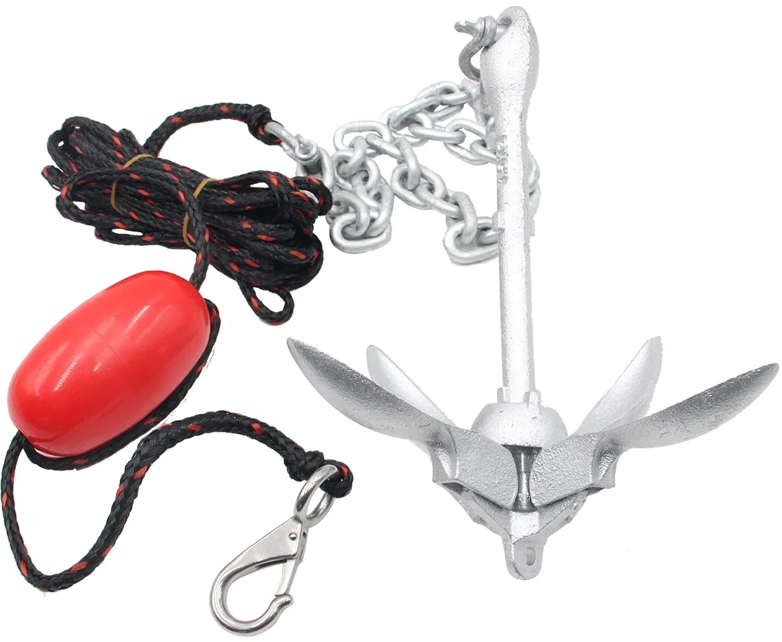 3.5LB Stainless Steel 316 Folding Kayak Anchor kit in Stock