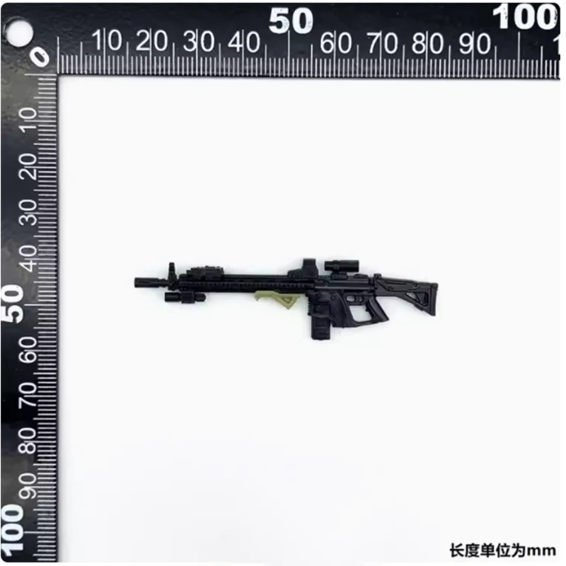 Planet Green Valley 1/18 Scale Submachine Gun Assault Rifle Sniper Gun DIY Main Weapon Model With Acid Rain War Soldier Gift Toy