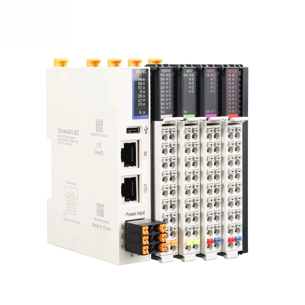 8AI Voltage Input Module ±10V/0-10V High Precision ±0.1% FS Industrial Ethernet Adapter PROFINET IO Device IP20 Protection