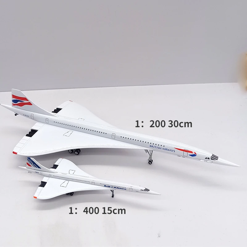 1:200コンコルド飛行機モデルエアフランス超音速旅客機静的表示30