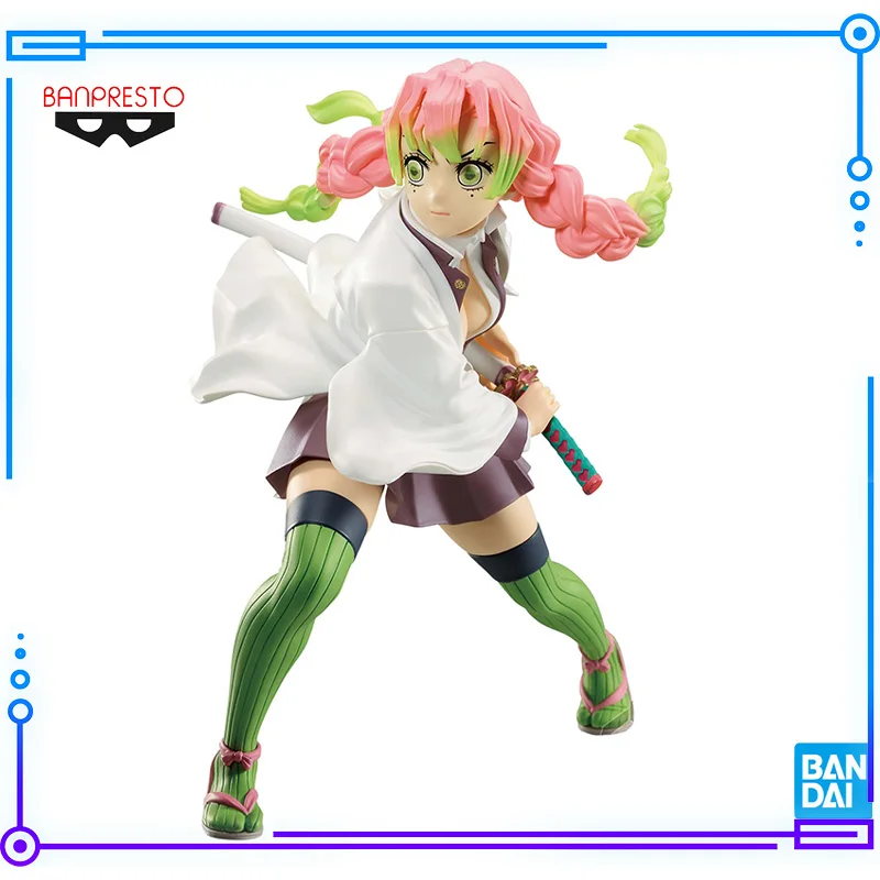 

Bandai Original Genuine Banpresto Anime Demon Slayer Vibration Stars Kanroji Mitsuri 13cm Collections Model Toy Figures Gifts